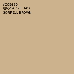 #CCB28D - Sorrell Brown Color Image